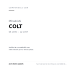 Scheinwerfer Links Mitsubishi Colt 1996-1997 – Verstellung Manuelle Verstellung compatibilità veicoli (Mitsubishi COLT (1996-1997))