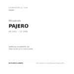 Faro Anteriore Sinistro Mitsubishi Pajero 1991-1996 compatibilità veicoli (Mitsubishi PAJERO (1991-1996))