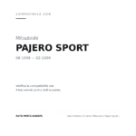 Scheinwerfer Links Mitsubishi Pajero Sport 2004-2014 compatibilità veicoli (Mitsubishi PAJERO SPORT (1998-2009))