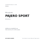 Faro Anteriore Sinistro Mitsubishi Pajero Sport 2015+ compatibilità veicoli (Mitsubishi PAJERO SPORT (2015+))