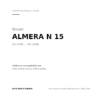 Faro Anteriore Sinistro Nissan Almera 1995-1997 - Elettrica compatibilità veicoli (Nissan ALMERA N 15 (1995-1998))