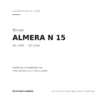 Faro Anteriore Sinistro Nissan Almera 1998-2000 compatibilità veicoli (Nissan ALMERA N 15 (1998-2000))