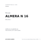 Faro Anteriore Sinistro Nissan Almera 2002+ – Parabola Grigia compatibilità veicoli (Nissan ALMERA N 16 (2002+))