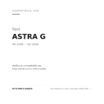 Faro Anteriore Sinistro Opel Astra 1998-2000 – Predisposizione Regolazione Elettrico compatibilità veicoli (Opel ASTRA G (1998-2001))