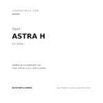 Faro Anteriore Sinistro Opel Astra 2007+ compatibilità veicoli (Opel ASTRA H (2004+))