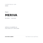 Faro Anteriore Sinistro Opel Meriva compatibilità veicoli (Opel MERIVA (2003-2010))