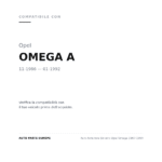 Faro Anteriore Sinistro Opel Omega 1987-1994 compatibilità veicoli (Opel OMEGA A (1986-1992))