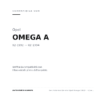 Faro Anteriore Sinistro Opel Omega 1992+ – Glsenza Cd Predisposizione Regolazione compatibilità veicoli (Opel OMEGA A (1992-1994))