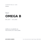 Faro Anteriore Sinistro Opel Omega 1998-1999 compatibilità veicoli (Opel OMEGA B (1997-1999))