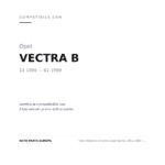 Scheinwerfer Links Opel Vectra 1995-1999 – Carello compatibilità veicoli (Opel VECTRA B (1995-1999))