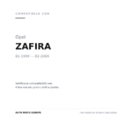 Faro Anteriore Sinistro Opel Zafira compatibilità veicoli (Opel ZAFIRA (1999-2003))