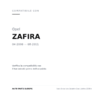 Scheinwerfer Links Opel Zafira 2008+ compatibilità veicoli (Opel ZAFIRA (2008-2011))
