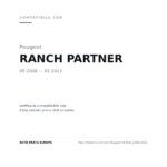 Scheinwerfer Links Peugeot Partner 2008-2012 compatibilità veicoli (Peugeot RANCH PARTNER (2008-2013))