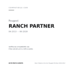 Faro Anteriore Sinistro Peugeot Partner 2013-2017 compatibilità veicoli (Peugeot RANCH PARTNER (2013-2018))