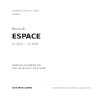 Faro Anteriore Sinistro Renault Espace 2002+ compatibilità veicoli (Renault ESPACE (2002-2009))