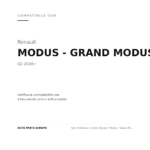 Scheinwerfer Links Renault Modus - Grand Modus 2008+ – Mit Linsenoptik compatibilità veicoli (Renault MODUS - GRAND MODUS (2008+))
