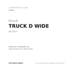 Faro Anteriore Sinistro Renault Truck D Wide 2013+ - Elettrica – Parabola Nera compatibilità veicoli (Renault TRUCK D WIDE (2013+))