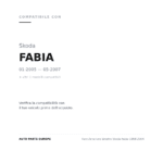Faro Anteriore Sinistro Skoda Fabia 1998-2004 compatibilità veicoli (Skoda FABIA (2005-2007) · Skoda FABIA (1999-2004))
