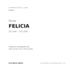 Scheinwerfer Links Skoda Felicia – 95. compatibilità veicoli (Skoda FELICIA (1994-1998))