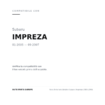 Faro Anteriore Sinistro Subaru Impreza 2005-2006 compatibilità veicoli (Subaru IMPREZA (2005-2007))