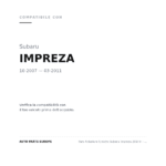 Faro Anteriore Sinistro Subaru Impreza 2007+ - Parabola Cromata compatibilità veicoli (Subaru IMPREZA (2007-2011))