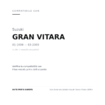 Scheinwerfer Links Suzuki Grand Vitara 1998+ compatibilità veicoli (Suzuki GRAN VITARA (1998-2003) · Suzuki VITARA (1998-2000))