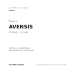 Scheinwerfer Links Toyota Avensis 2001-2002 – Mit elektrischer Verstellung compatibilità veicoli (Toyota AVENSIS (2000-2002))