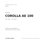 Faro Anteriore Sinistro Toyota Corolla 1992-1997 compatibilità veicoli (Toyota COROLLA AE 100 (1992-1997))