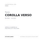 Faro Anteriore Sinistro Toyota Corolla Verso 2009+ compatibilità veicoli (Toyota COROLLA VERSO (2009-2013))