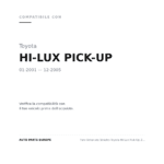 Faro Anteriore Sinistro Toyota Hi-Lux Pick-Up 2001-2005 compatibilità veicoli (Toyota HI-LUX PICK-UP (2001-2005))