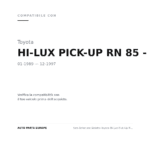 Faro Anteriore Sinistro Toyota Hi-Lux Pick-Up Rn 1985+ compatibilità veicoli (Toyota HI-LUX PICK-UP RN 85 - YN 100 2WD - 4WD (1989-1997))