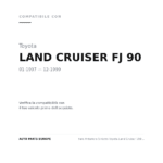 Faro Anteriore Sinistro Toyota Land Cruiser 1997-1999 compatibilità veicoli (Toyota LAND CRUISER FJ 90 (1997-1999))