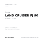 Faro Anteriore Sinistro Toyota Land Cruiser 2000-2001 compatibilità veicoli (Toyota LAND CRUISER FJ 90 (2000-2001))