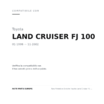 Faro Anteriore Sinistro Toyota Land Cruiser Fj 100 1998-2001 compatibilità veicoli (Toyota LAND CRUISER FJ 100 (1998-2002))