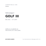 Faro Anteriore Sinistro Volkswagen Golf Iii 1 93' – Parabola 91/92 CConnettore Per Modello compatibilità veicoli (Volkswagen GOLF III (1991-1997))