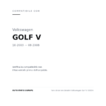 Scheinwerfer Links Volkswagen Golf V 2003+ compatibilità veicoli (Volkswagen GOLF V (2003-2008))