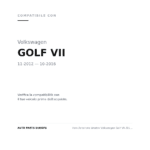 Faro Anteriore Sinistro Volkswagen Golf Vii 2012-2016 compatibilità veicoli (Volkswagen GOLF VII (2012-2016))