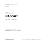 Faro Anteriore Sinistro Volkswagen Passat 1988-1995 compatibilità veicoli (Volkswagen PASSAT (1988-1993))