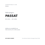 Faro Anteriore Sinistro Volkswagen Passat 93-96 compatibilità veicoli (Volkswagen PASSAT (1993-1996))