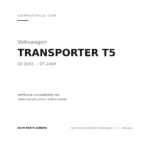 Faro Anteriore Sinistro Volkswagen T5 1 – Parabola compatibilità veicoli (Volkswagen TRANSPORTER T5 (2003-2009))