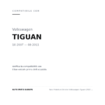 Scheinwerfer Links Volkswagen Tiguan 2007-2008 compatibilità veicoli (Volkswagen TIGUAN (2007-2011))
