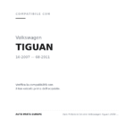 Scheinwerfer Links Volkswagen Tiguan 2009-2010 compatibilità veicoli (Volkswagen TIGUAN (2007-2011))