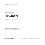 Faro Anteriore Sinistro Volkswagen Tiguan 2011-2015 compatibilità veicoli (Volkswagen TIGUAN (2011-2015))