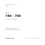 Faro Anteriore Sinistro Volvo 740 84-90 compatibilità veicoli (Volvo 740 - 760 (1984-1989))