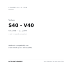 Faro Anteriore Sinistro Volvo S 40 compatibilità veicoli (Volvo S40 - V40 (1998-2000) · Volvo S40 - V40 (1996-1998))