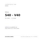 Scheinwerfer Links Volvo S 40 - V 40 2001+ – 5 Polig Schwarze Schüssel Elektrische Verstellung compatibilità veicoli (Volvo S40 - V40 (1998-2000))