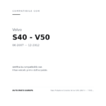 Faro Anteriore Sinistro Volvo S40 2007+ – / V50 Con Motore Parabola Cromata compatibilità veicoli (Volvo S40 - V50 (2007-2012))