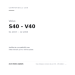 Faro Anteriore Sinistro Volvo S40 - V40 2003+ – Parabola Nera compatibilità veicoli (Volvo S40 - V40 (2003-2003))