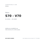 Faro Anteriore Sinistro Volvo S70 - V70 2000+ compatibilità veicoli (Volvo S70 - V70 (2000-2005))