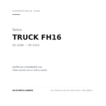 Faro Anteriore Sinistro Volvo Truck Fh16 2008-2019 - LED - Parabola Cromata - Elettrica compatibilità veicoli (Volvo TRUCK FH16 (2008-2013))